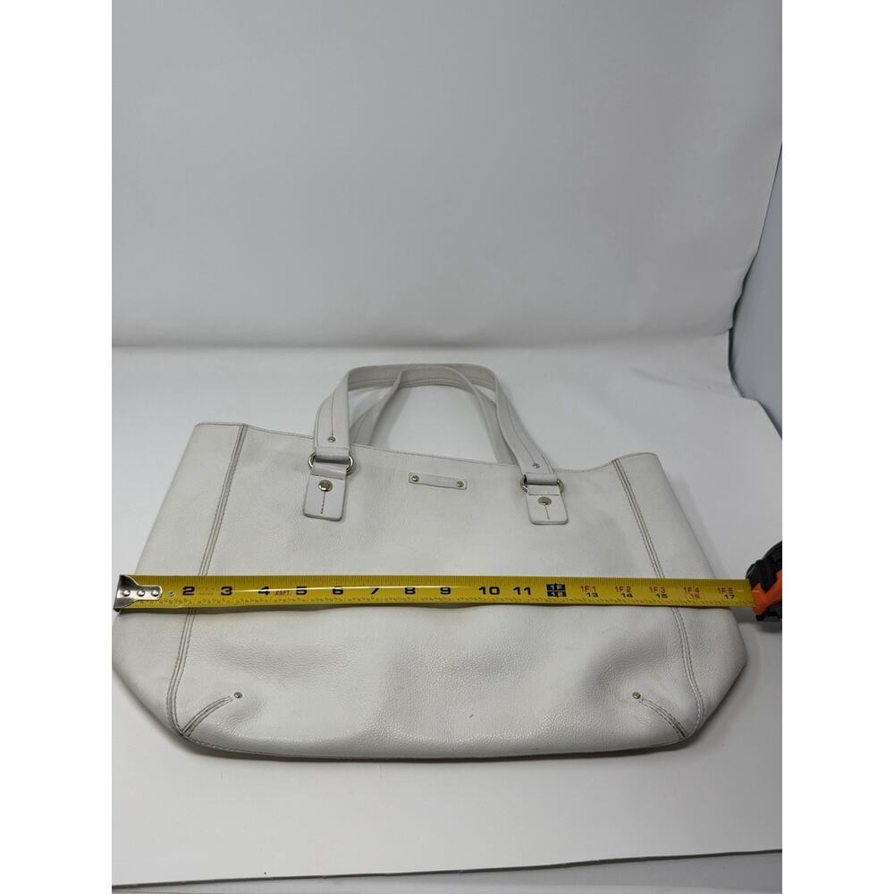 Kate Spade Vintage Pebble Leather Satchel Handbag Purse Tote White Ivory Y2K - Picture 12 of 13